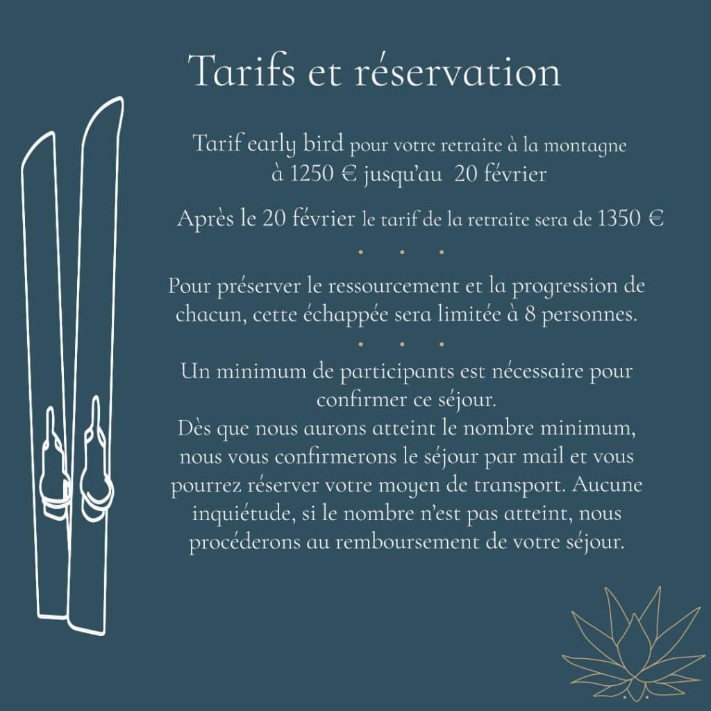tarifs et reservation